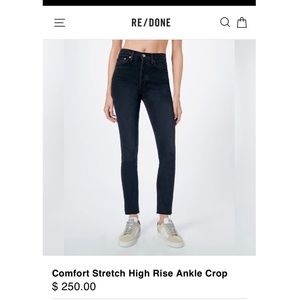 New Re/Done High Waist Comfort Stretch Jeans